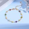 New Drip Colored Flower Bracelet Female Daisy Jewelry Girlfriends Student Fashion Jewelry