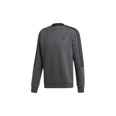 3 Şeritli Bisiklet Yaka Sweatshirt Erkek Üst Giyim Melanj Gri EI8995