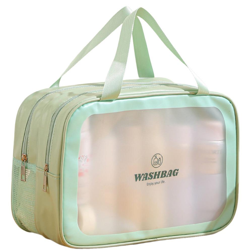 

Сумка для туалетних приналежностей великої ємності для подорожей на відкритому повітрі Сумка для сухого та вологого розділення косметичних засобів m green