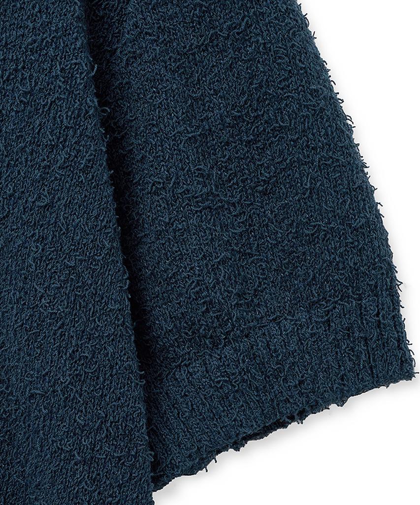 NOIRER Boucle V-Neck Half Knit (Marine Blue)