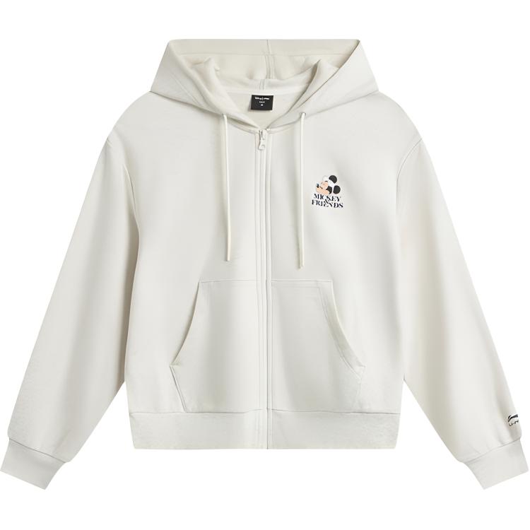 

Li Ning X Disney Минни Коллаборация Серия Спортивный Стиль Жизни Повседневный Простой Свободный Свитшот с Капюшоном и Буквами Удобный Универсальный AWDVD28-2 M