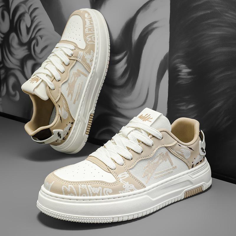 Herren Skateschuhe Frühling Nische Skateschuhe Herren Trendige Vielseitige Dicksohlige Sport- und Freizeit Skateschuhe Trendschuhe