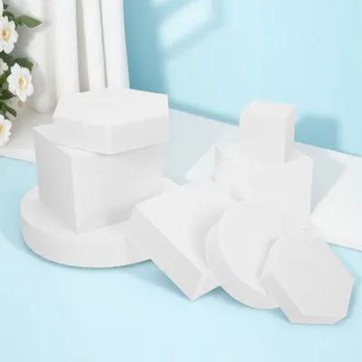 8Pcs Geometry Cube Photo Props Premium Lightweight Foams Photography Background Jewelry Cosmetics Product Photography Props