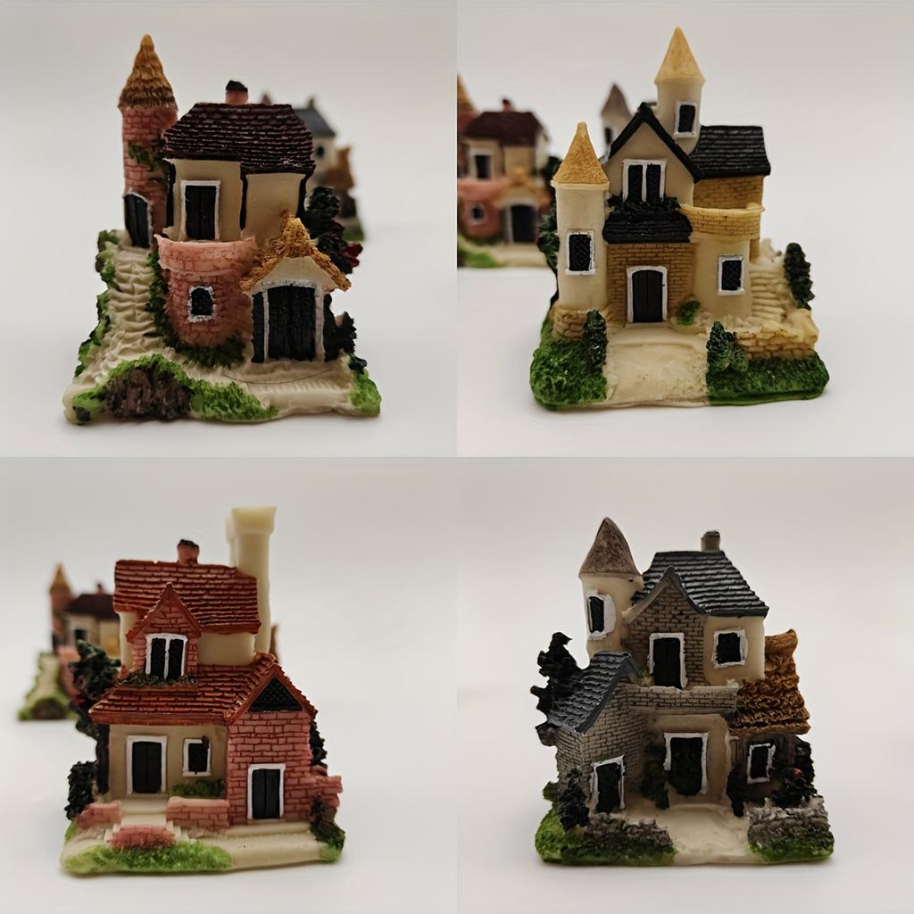 It Vividly Restores The Charm Of European Architecture, With Tile-like Sloping Roofs, Small Wooden Frames, And Small Chimneys.