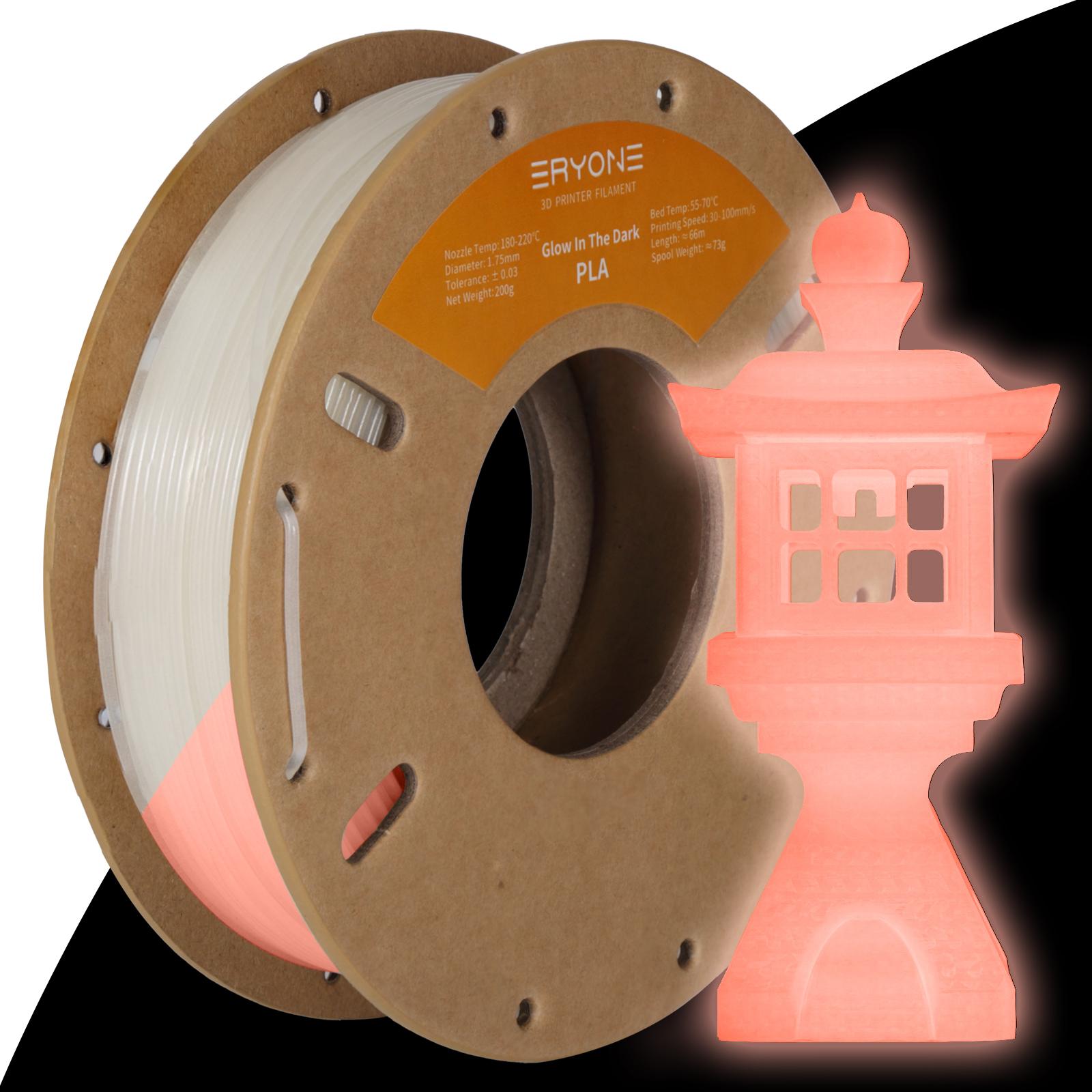 

Eryone 200G Luminous PLA Filament 1.75mm Glow In The Dark Plastic PLA 1.75mm 3D Printing Materials Быстрая доставка