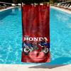 Honda Print Beach Towel Design, Soft, Lightweight. for Home Bathroom, Spa, Pool, Yoga, Surfing, Camping, Gift for Family, Friend