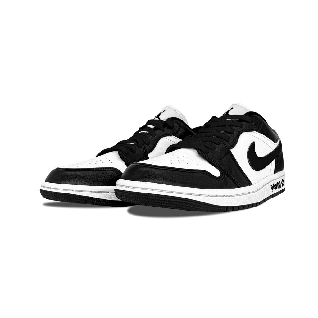 Jordan Air Jordan 1 Trendy And Cool Panda Abrasion Resistant Abrasion Resistant Low Top Vintage Basketball Shoes Unisex 553558-165(Team282-)