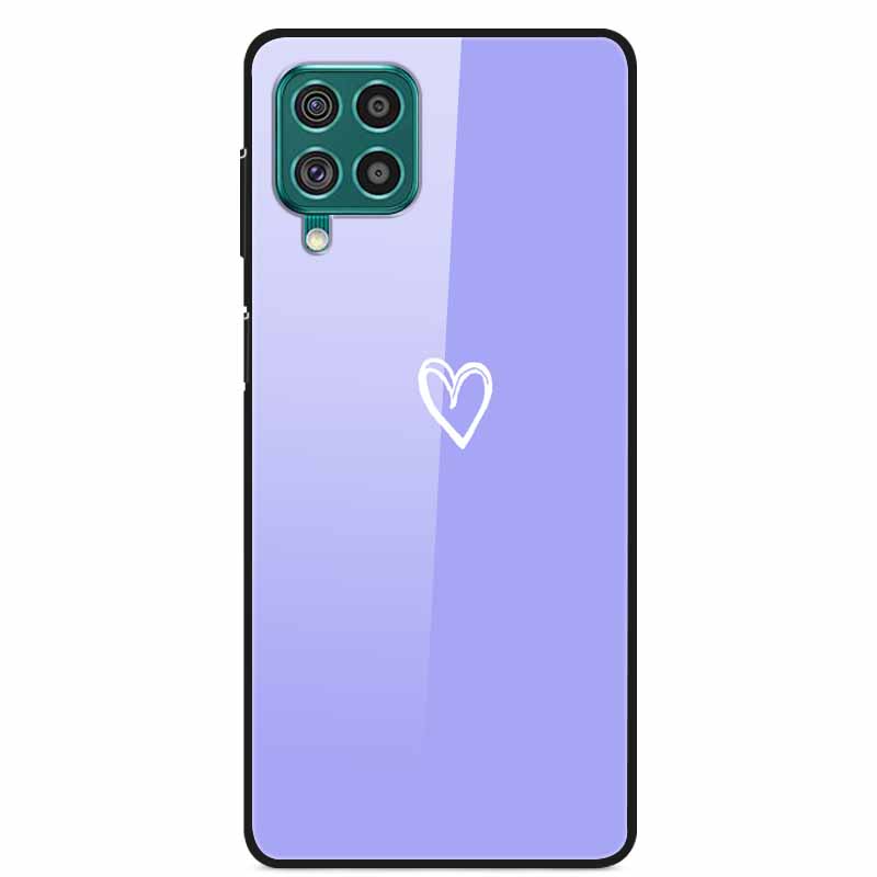 For Samsung M32 Case Tempered Glass Hard Back Cover Case For Samsung Galaxy A12 A22 M32 Phone Case Cover M 32 A 22 Funda Coque
