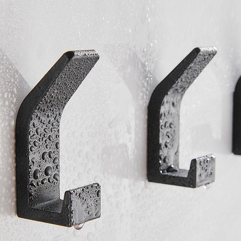 6x Easy To Install Adhesive Hooks Clutter-free Environment Anywhere Premium Bath Towel Hooks Modern