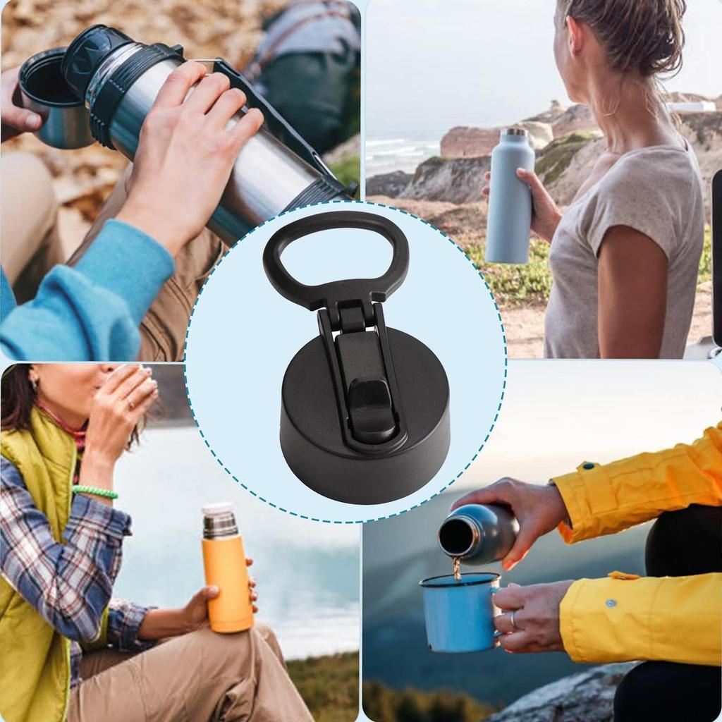 Universal Leakproof Wide Mouth Bottle Lids Mug Cover Thermos Water Bottle Silicone Tumbler Lids Replacement Cup Accessories