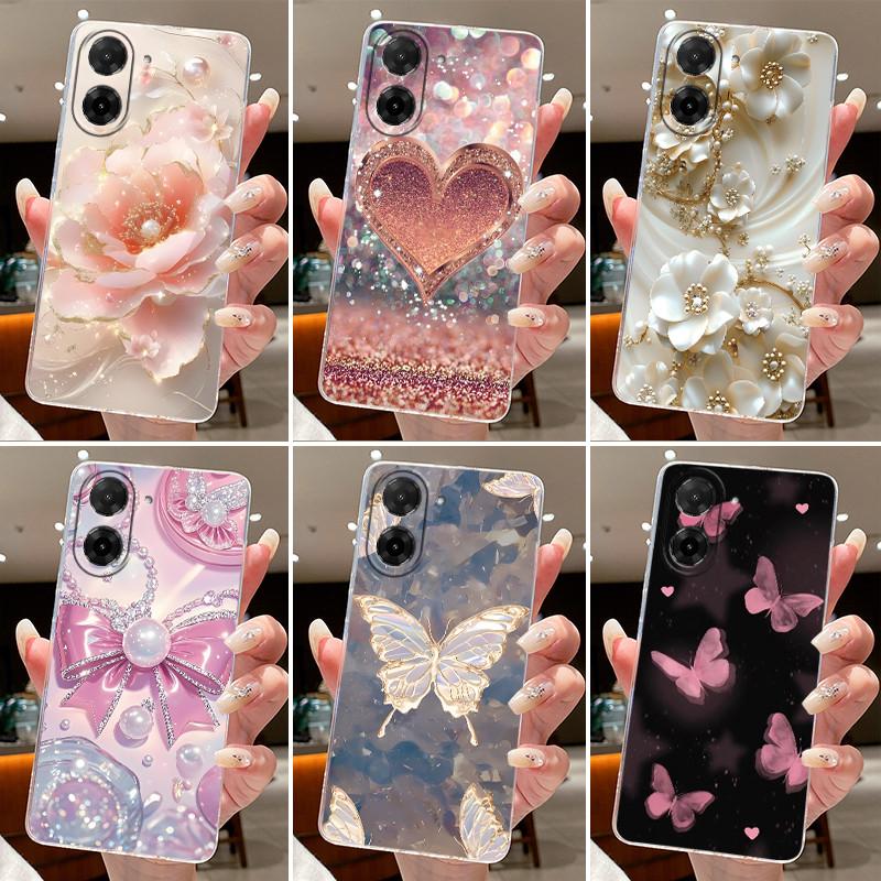 Case For Xiaomi Redmi A5 Flower Butterfly Phone Shells For Redmi A5 4G Soft Silicone Transparent Funda TPU Protective Back Cover