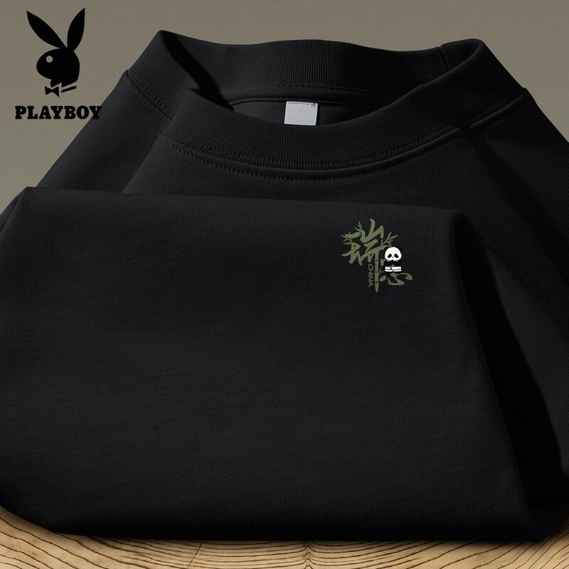 

Playboy Men s 2026 Summer Casual Short Sleeve Cotton T-Shirt L