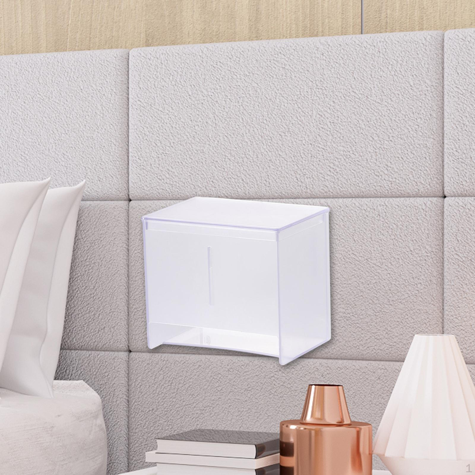 

Современный настенный диспенсер для салфеток для ванной комнаты и кухни Clear 12x13.5x9.2cm