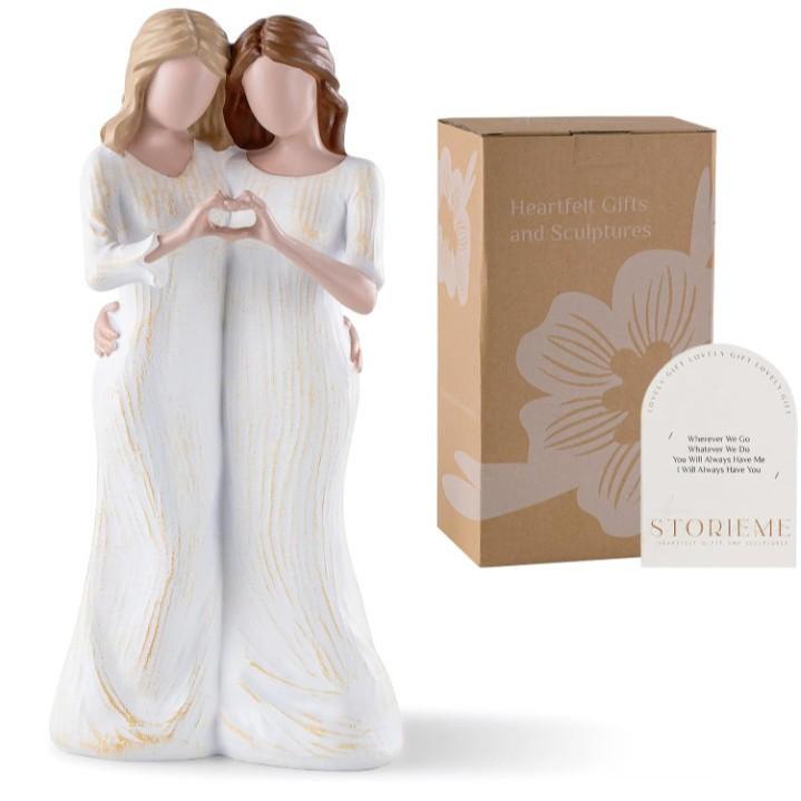 Mother's Day gifts, mother daughter, sisters affection, embrace, home furnishings, decoration, ins, resin crafts