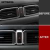 For Mazda CX5 CX-5 KF CX8 CX-8 2017- 2024 Carbon Fiber Warning Light Lamp Switch Door Lock Switch Trim Interior Accessories