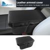 Leather Armrest Box Protective ABS Cover For Tesla Model 3 Model Y 2017- Highland 2024 Juniper 2025 Arm Rest Lid Accessories