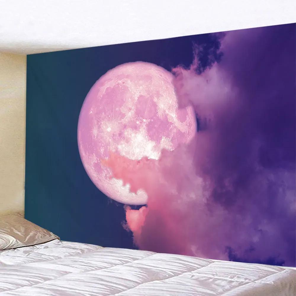 Mystery Starry Sky Tapestry Hippie Wall Hanging Forest Tree Jungle Moon Tapestrie Room Decor Aesthetic for Living Room Bedroom