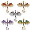 Vintage Enamel Dragon Brooch 2026 Men's Diamond-encrusted Animal Pin 2025 Personalized Corsage Suit Coat Accessories Women