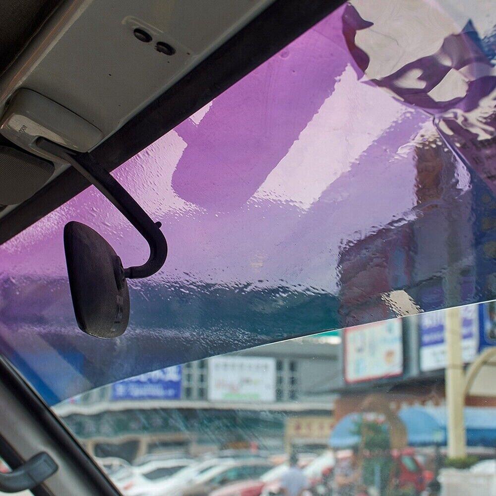 20*150cm Pink Car Front Windshield UV Protector Decals Sun Visor Strip Tint Film