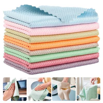 5/10 buc cârpă pentru curățare cârpă de pește, cârpă din fibră superfină, fără scame, cu absorbție ridicată, cârpă de lustruit, umed uscat, cârpă de adsorbție