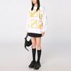 We11done Ss21 Logo All Over Print Pullover Sweatshirt Unisex sweatshirt White WD-TS1-21-510-U-WH