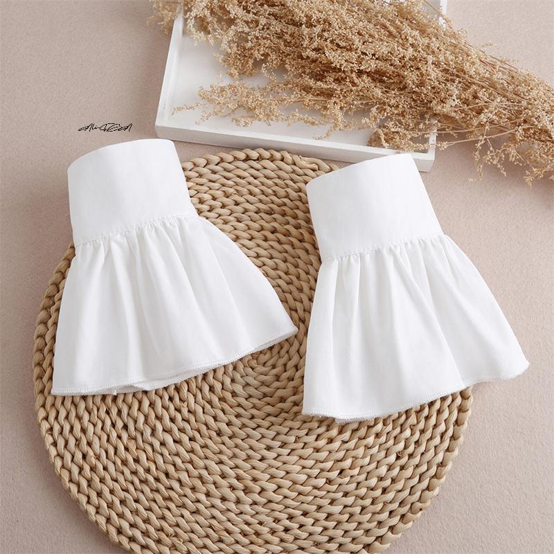 1Pc Decorative Chiffon Nail Photo Glove with Flare Cuffs Fake Cuffs for Nail Art Sexy Fashion Photography Props Gentle Beautiful