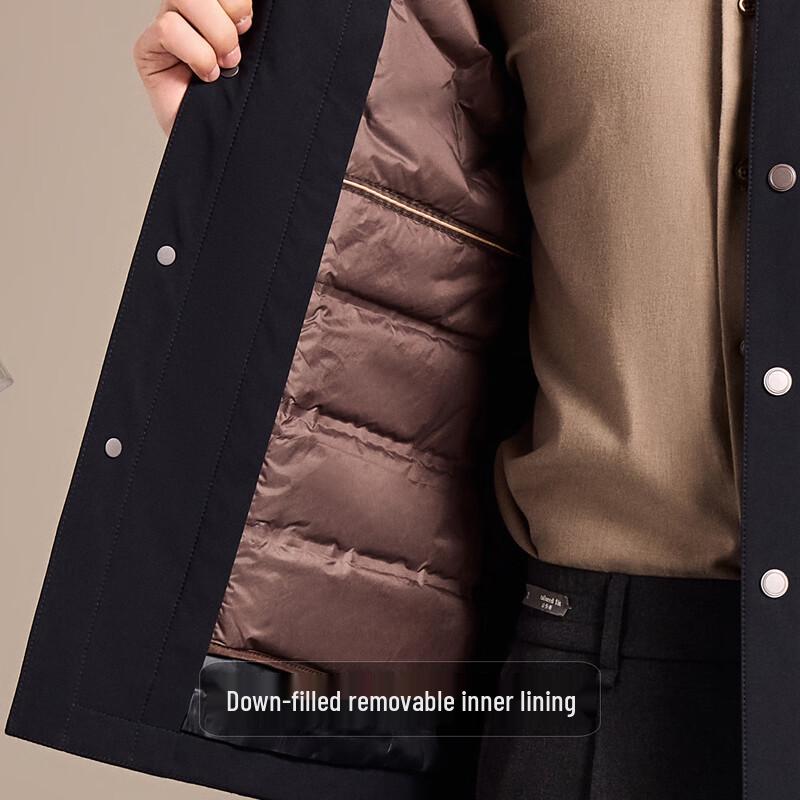 Antonio Men's Lightweight Business Casual 90% Goose Down Jacket