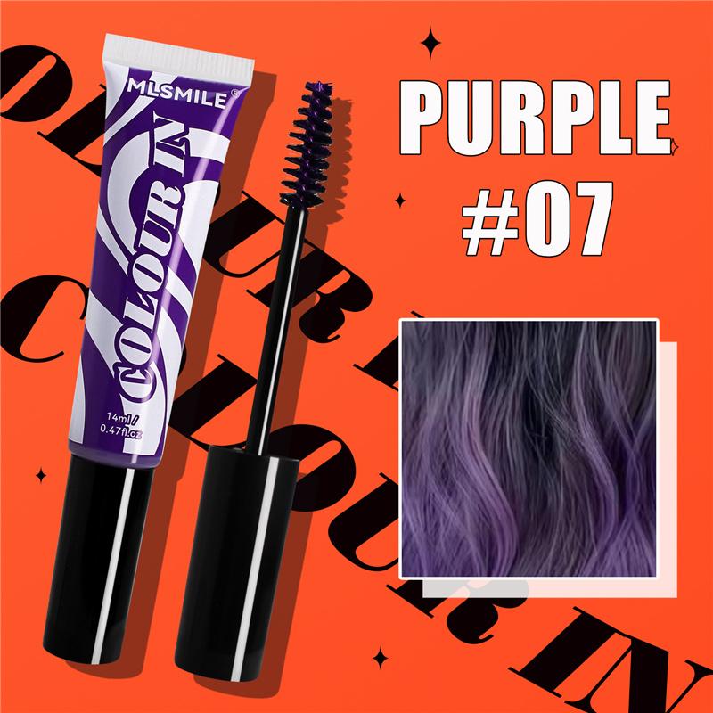 Coloration Capillaire Jetable Rouge Jaune Bleu Couleur Mèche Couleur Crème à Sourcils Usage Personnel Cosplay Salon Coiffure Accessoires de Coloration Capillaire