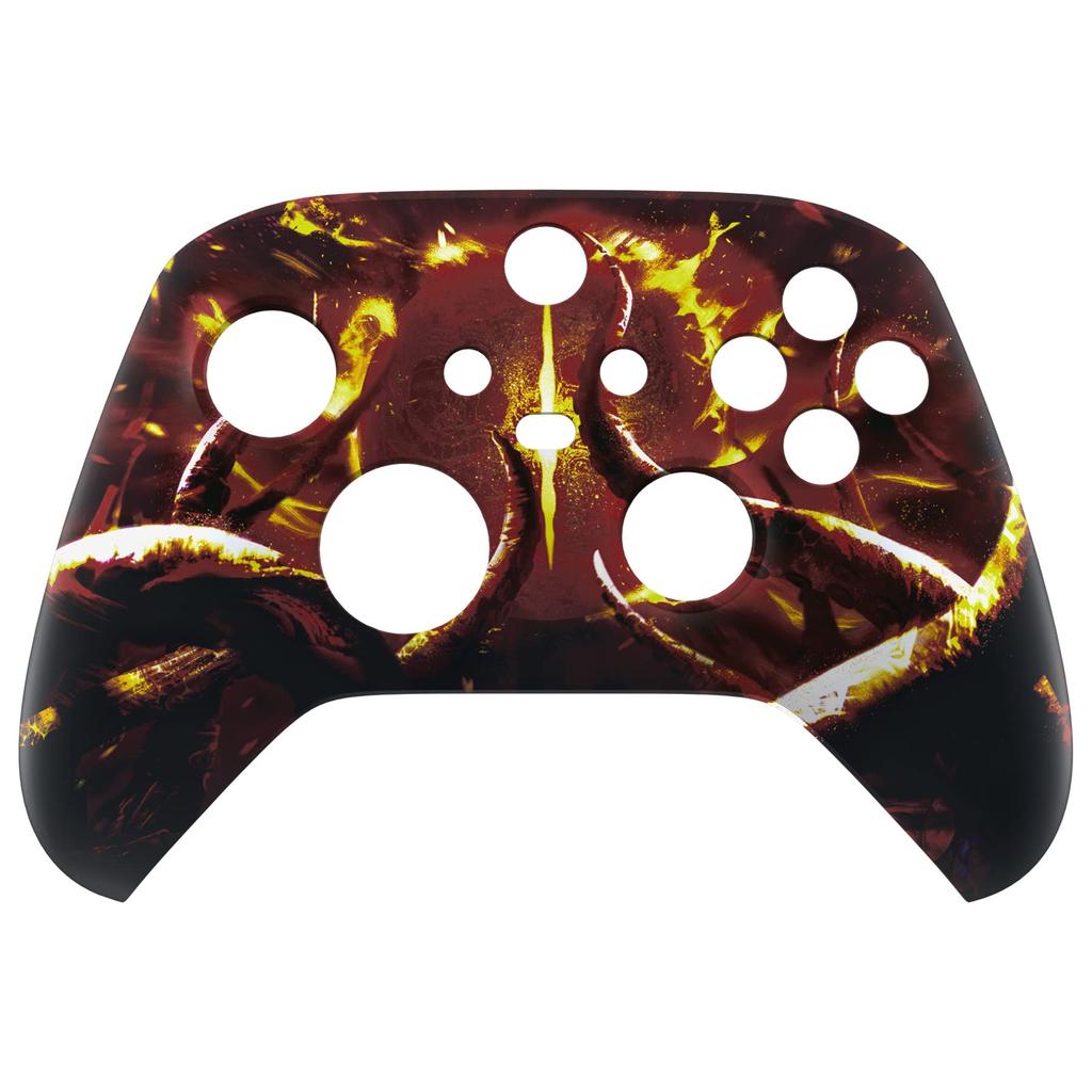 Custom Front Housing Shell for Xbox Series Cover Faceplate for Xbox Series and Xbox Core Not Flaming eXtremeRate's X/S Controllers, Soft-touch X/S