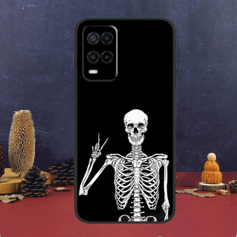 Aesthetics Skeleton Case For Oppo A94 A74 A54 A15 A17 A57 A6 A5 Pro A16 A76 A96 A40 A60 A80 A18 A38 A58 A78 A98