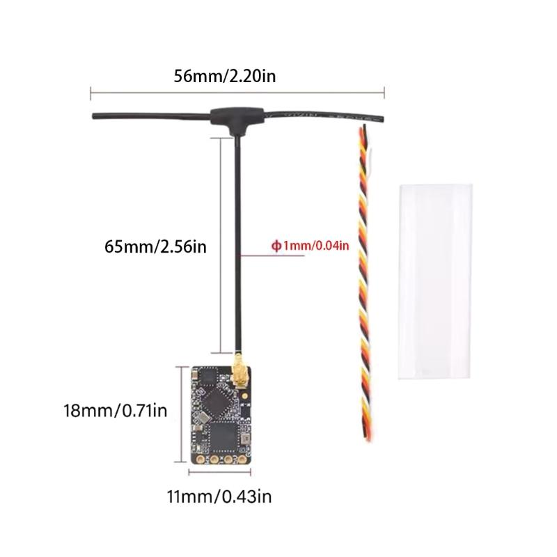 ELRS 2.4G Mini Receiver 2.4G SX1280 Long Scale Receiver For FPV Long Scale Racing Drones Quadcopter