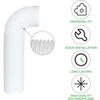 Portable Air Conditioner Universal Exhaust Hose 5 Inch Diameter 59" Long Clockwise Thread Room Airconditioner AC Vent Replacement Tube