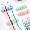 3 4 Button Cable Holder Protector Management Device Organizer Desktop Plug Retention Clips Power Cord Winder
