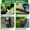 5/10cm L-Shaped Garden Grass Stone Border Black Edge Divider for Outdoor Landscaping LawnGreenery Barrier for Garden Decoration