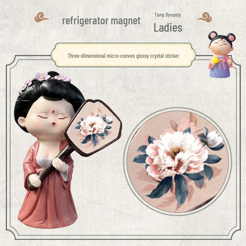 2024 Xi'an Lady Cultural Fridge Magnet – Chinese Style Travel Souvenir