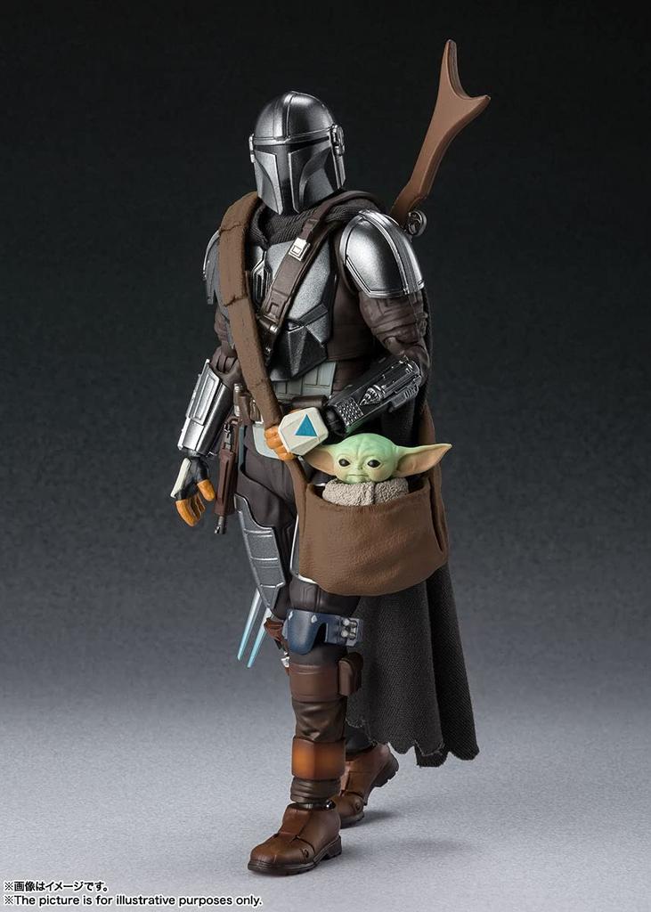 TAMASHII NATIONS Star The Mandalorian Mandalorian 150 mm bemalte bewegliche Figur SHFiguarts Wars (Din Djarin) Ca.. ABS & PVC & Stoff
