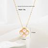 S925 Sterling Silver Four-Leaf Clover Pearl Retro Necklace, Light Luxury Clavicle Chain, Simple Niche Design X153