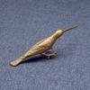 Long Mouth Bird Animal Statue Solid Brass Desktop Ornaments Vintage Tea Pet  Home Decor