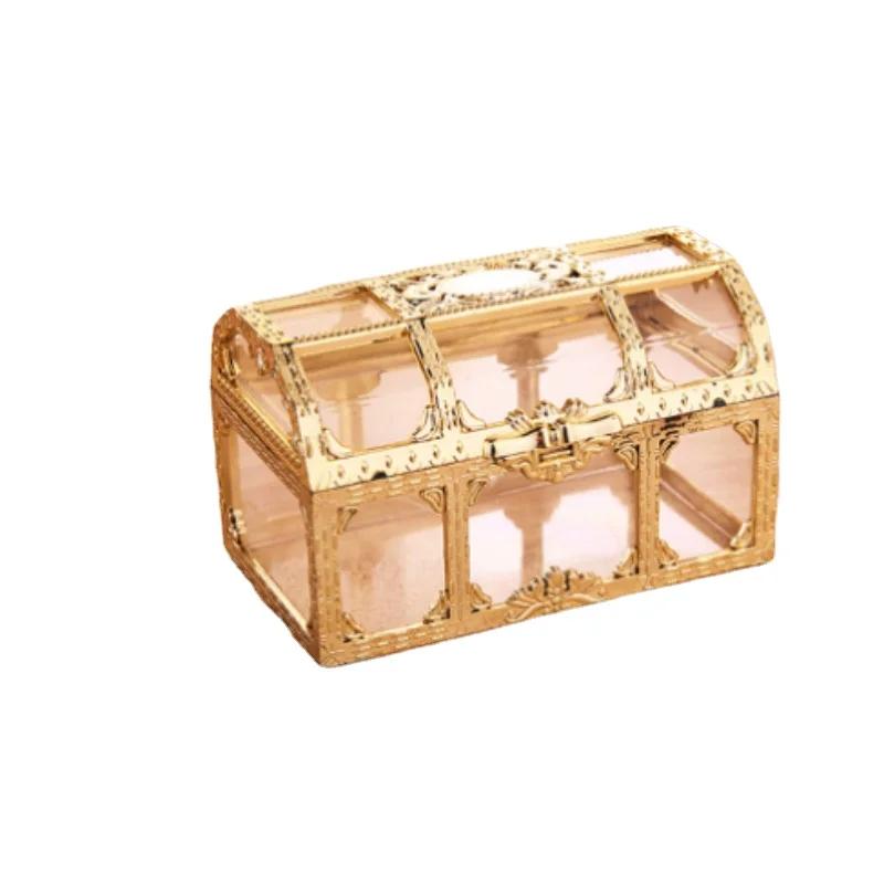 Retro Transparent Treasure Box Candy Jewelry Treasure Box Wedding Candy Box Jewelry Box Holder Organizer Earrings Earrings