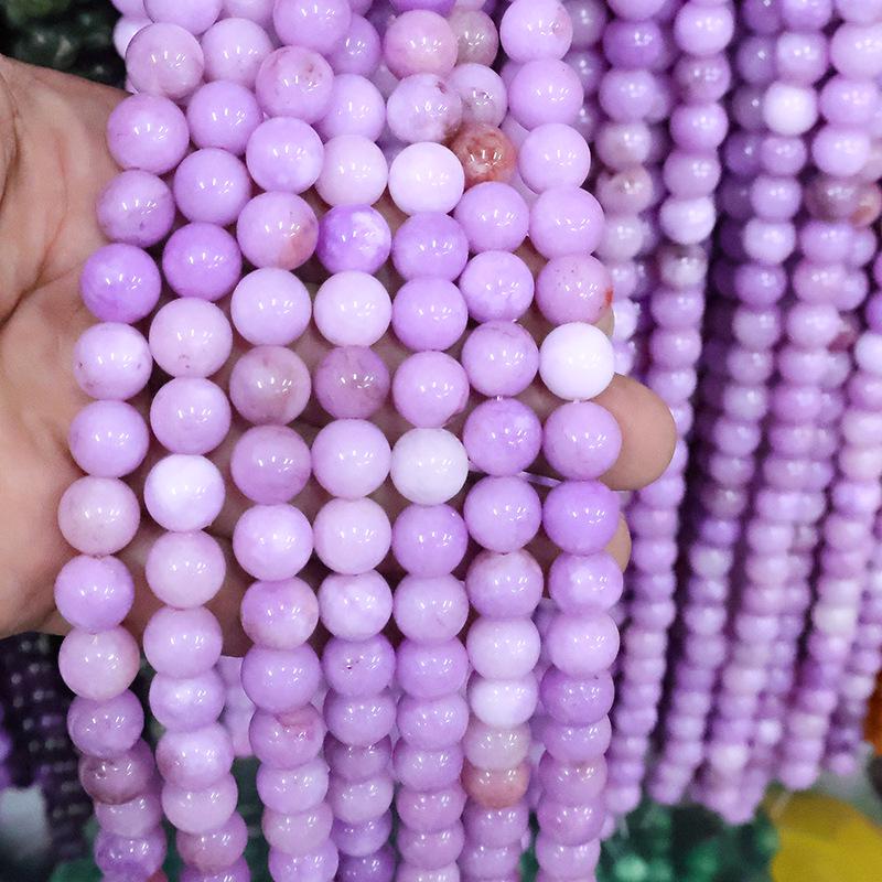 Natural Stone Crystal Beads: Round Beads for Jewelry - Colored Necklaces, Bracelets, Pendants DIY Accessories