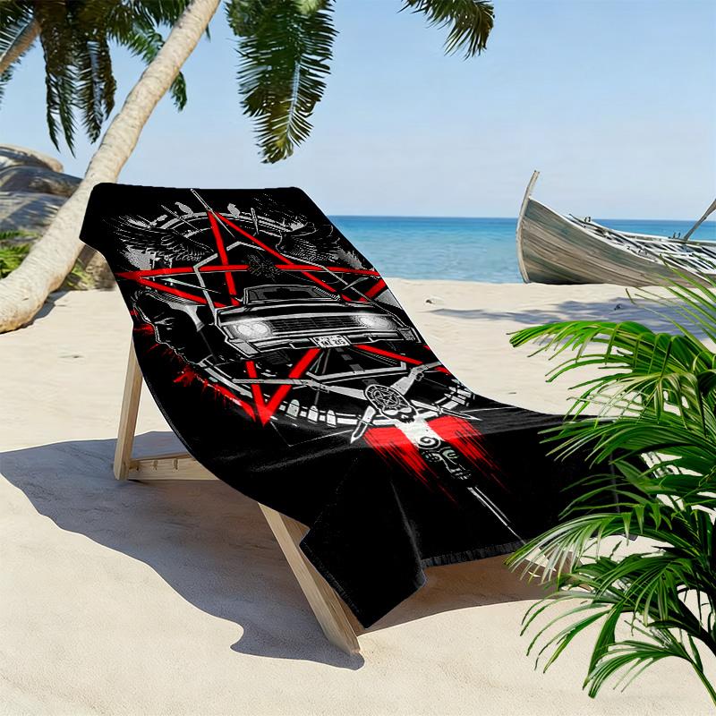 Supernatural Print Beach Towel, Large Soft Quick Dry Towel for Beach Camping Swimming