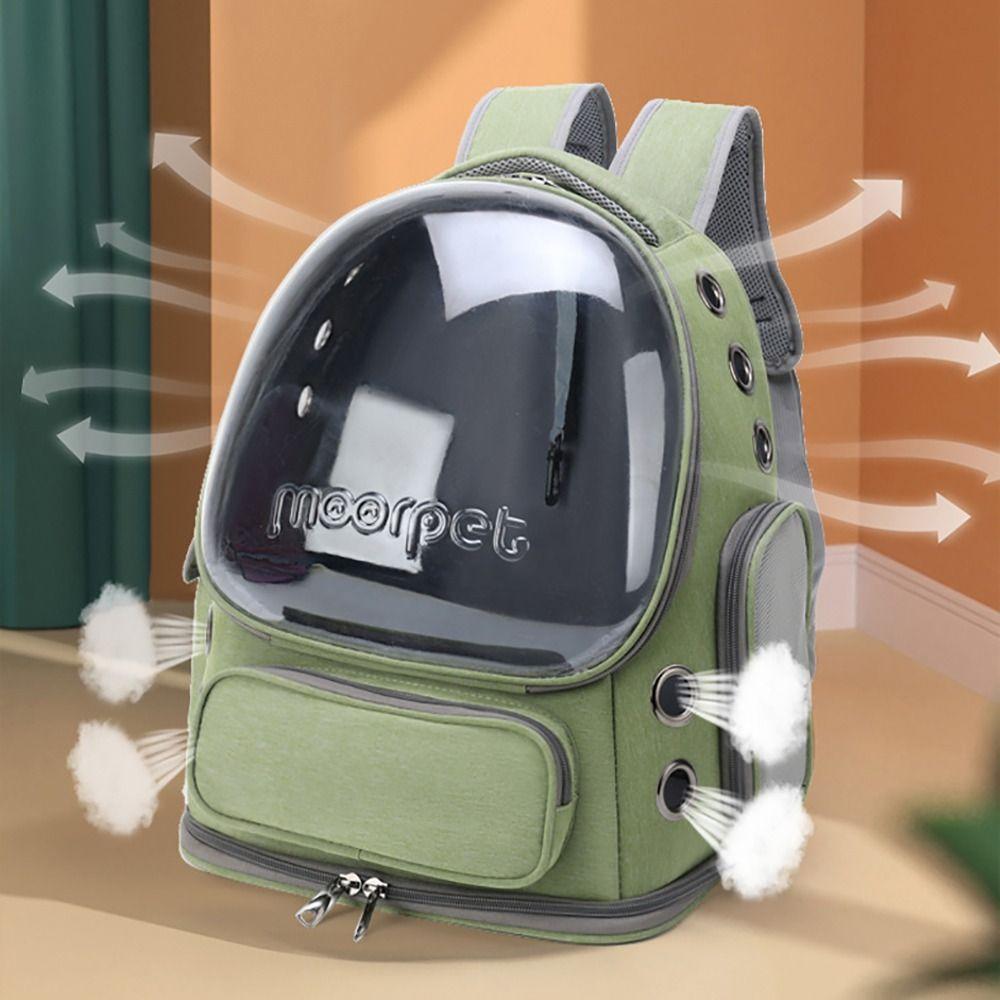 Breathable Cat Space Capsules Large Capacity Pet Double Shoulder Bag Sturdy Pet Backpack  Cat/Puppy