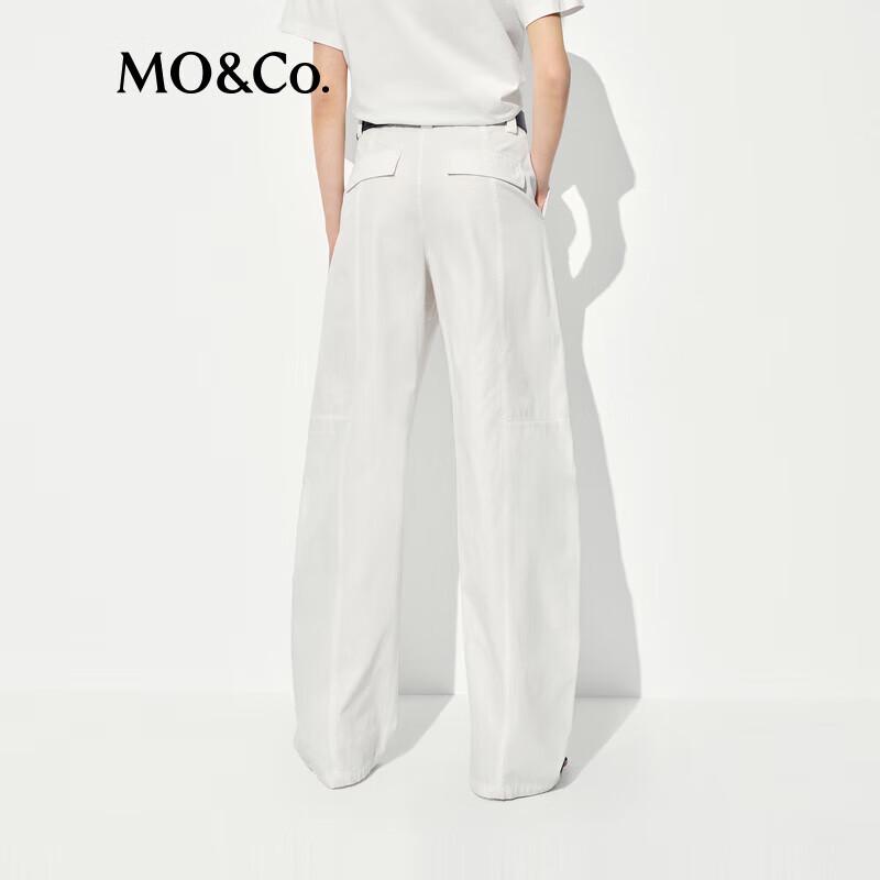 MO&Co. Qin Lan Collection Cotton Curved Cargo Pants