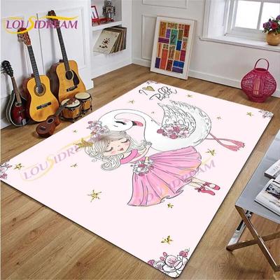 Covor dansatoare de balet Covor balerină din desene animate pentru fete Covoare roz pentru sufragerie dormitor Decor camere pentru copii Cadou decor creșă