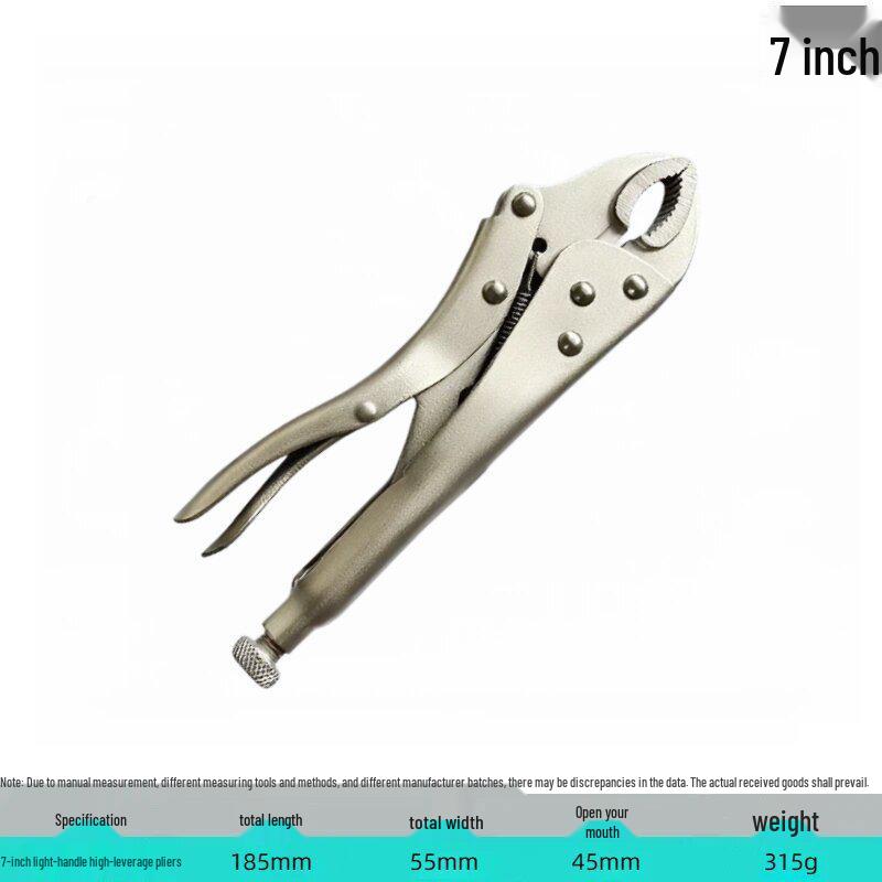 Industrial Grade Multifunctional High Leverage Round Nose Pressure Clamping Pliers for Labor-Saving Work.