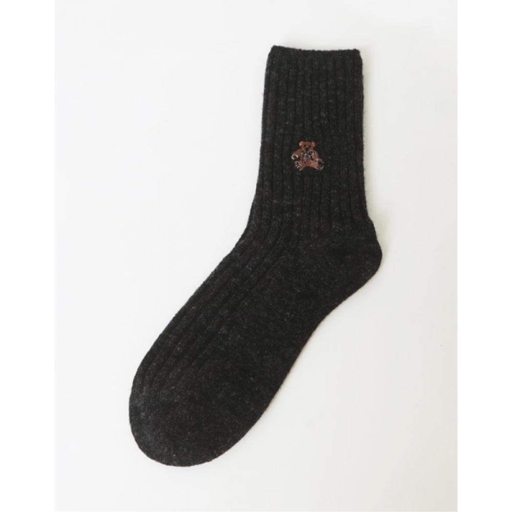 DakS Women S Long SockS 3 pairS DakS Bear Embroidery Ribbed Long SockS Set
