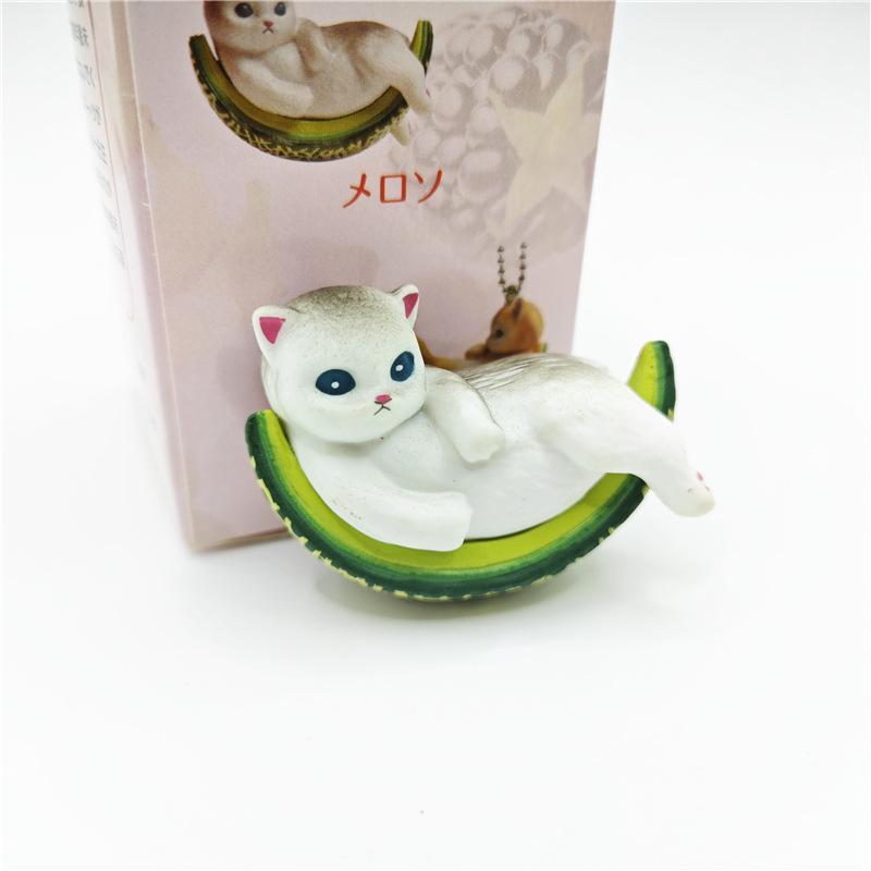 2025 Cat Blind Box Fruit Cat Figure Toys kittens Dolls Blind Bag Decoration Kids Christmas Gift