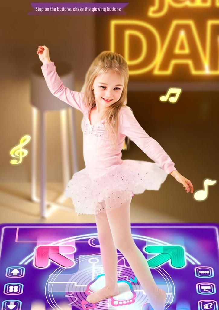 Kids' Bluetooth Dance Mat: Interactive Music & Exercise Carpet for Boys & Girls