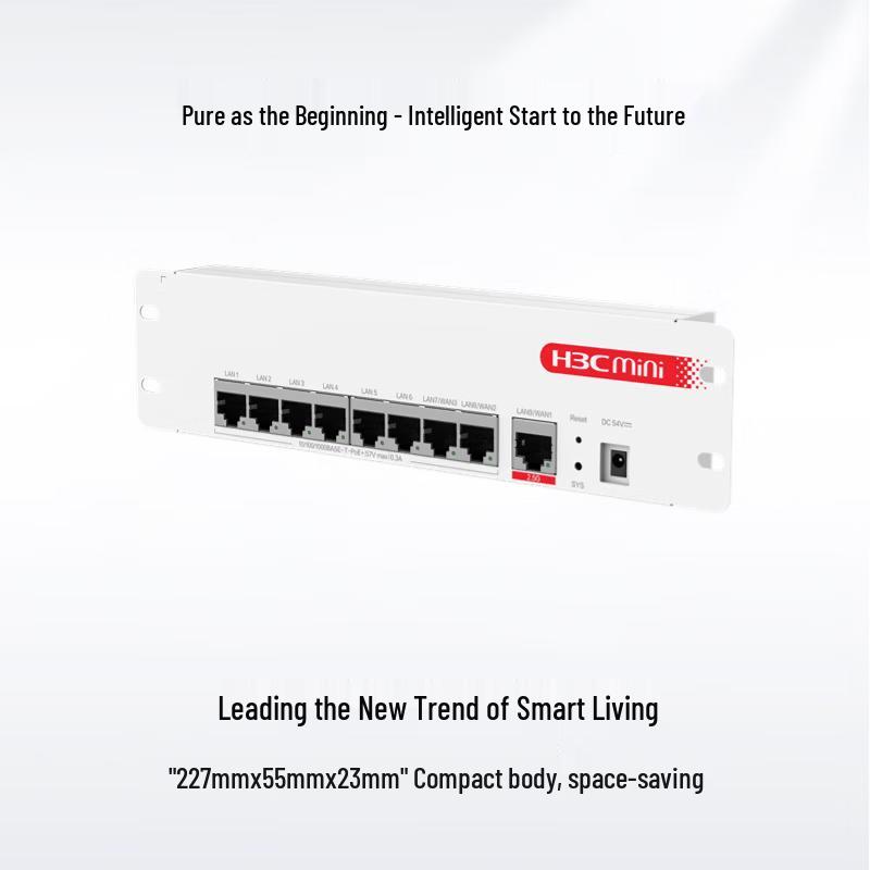 

H3C Mini AC1109L-P-U 9-Port Gigabit PoE Enterprise Gateway Router (CN version)