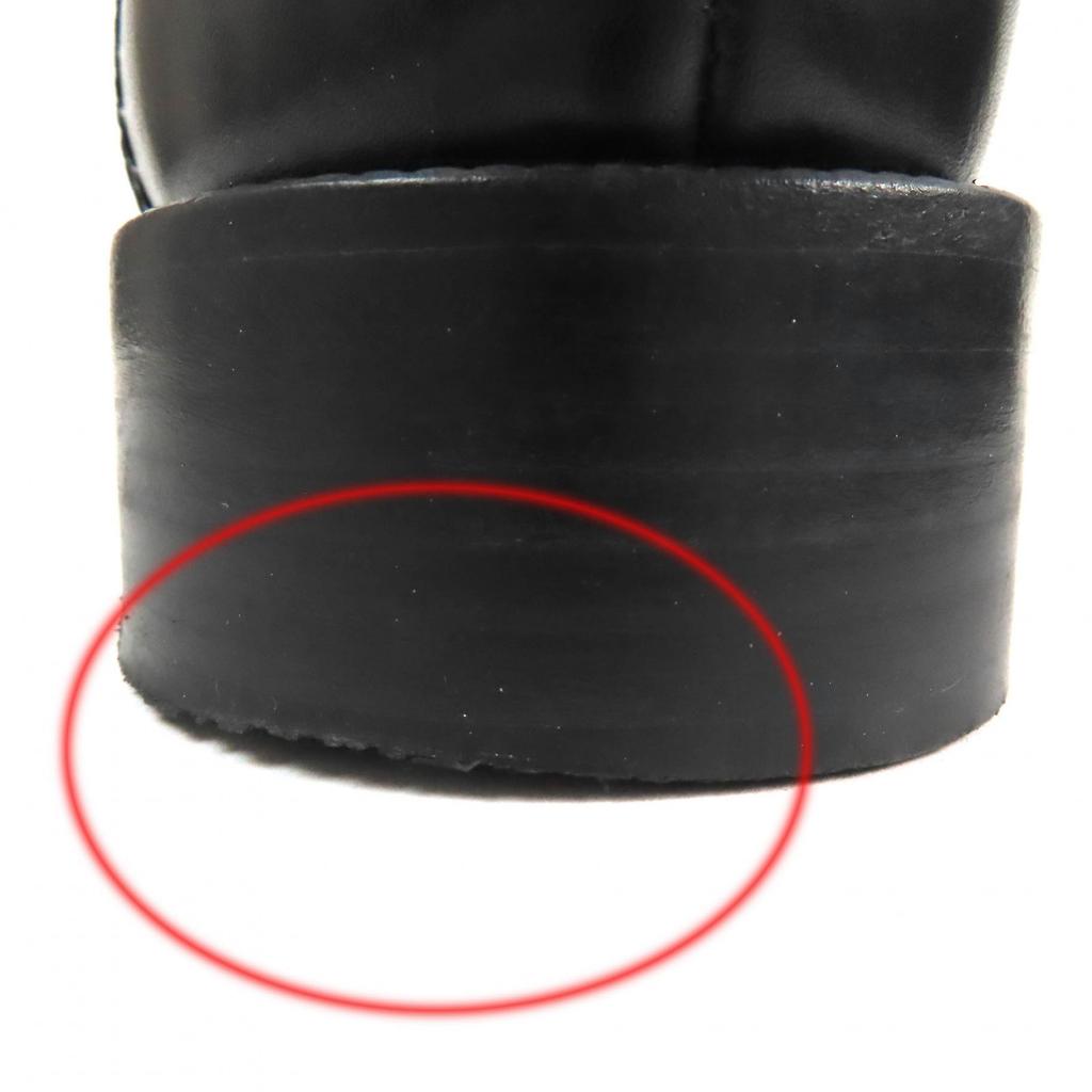 Great SAINT LAURENT PARIS short boots Lace-up Leather black Women 35.5 354530 Used